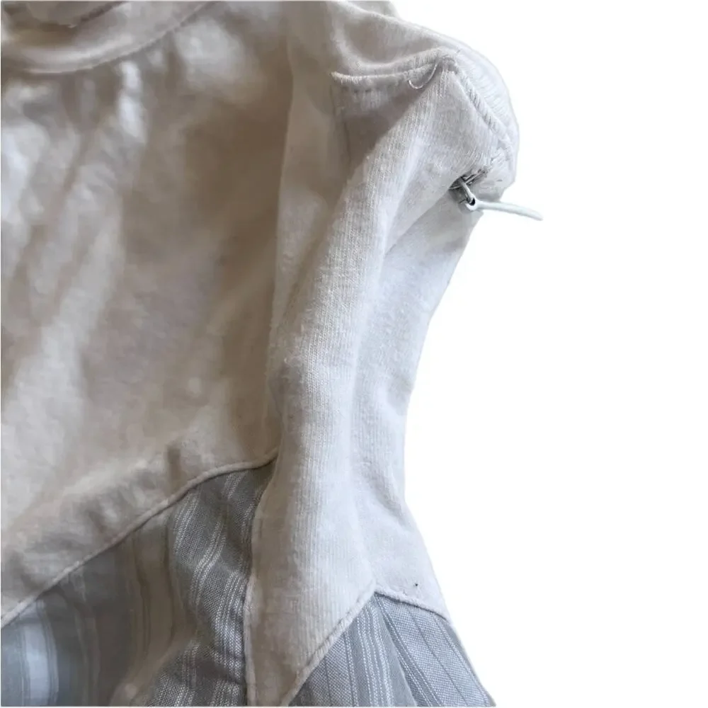 Lottum Girls White Gray Summer Sleeveless dress size 3-4